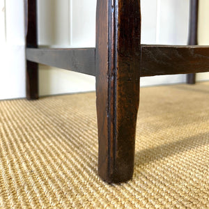 An 18th Century Oak and Elm Side Table or Nightstand