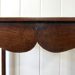 An 18th Century Oak and Elm Side Table or Nightstand