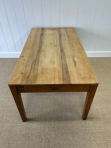 A Good French Pine 6ft Dining Table c1890