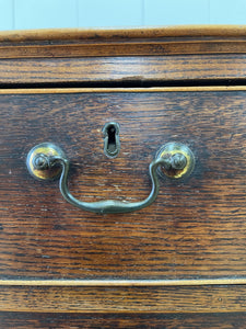 An 18th Century English Country Oak Chest of Drawers Dresser
