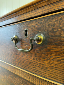 An 18th Century English Country Oak Chest of Drawers Dresser