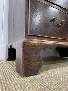 An 18th Century English Country Oak Chest of Drawers Dresser