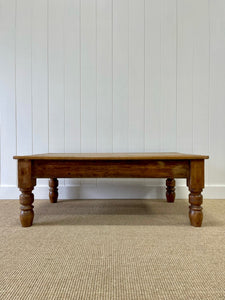 Antique English Country Pine Coffee Table c1890