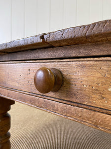 Antique English Country Pine Coffee Table c1890