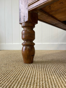 Antique English Country Pine Coffee Table c1890