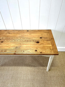 Antique English Country Pine Table or Desk c1890