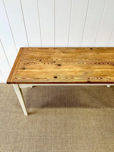 Antique English Country Pine Table or Desk c1890