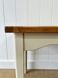 Antique English Country Pine Table or Desk c1890