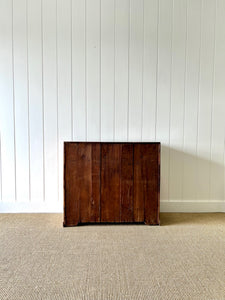 A Good Antique English Pine Chest of Drawers/Dresser with Wooden Knob Hardware