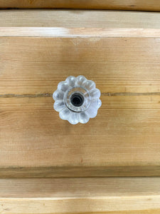 An Antique English Pine Chest of Drawers Dresser with Glass Knobs c1890