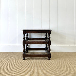 A 19th Century Tall Oak Stool or Side Table
