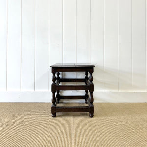 A 19th Century Tall Oak Stool or Side Table