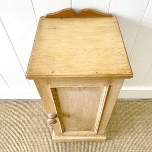 A Charming Pine Nightstand c1890