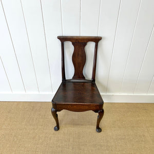 An 18th Century Walnut Queen Anne Side Chair
