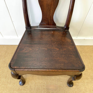 An 18th Century Walnut Queen Anne Side Chair