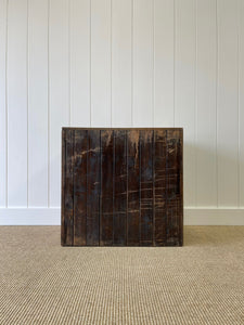 An English Walnut Campaign Trunk or Night Stand c1890
