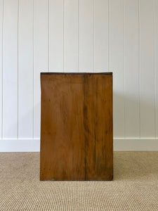 An English Walnut Campaign Trunk or Night Stand c1890