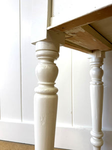 An English Country Pine Console Table