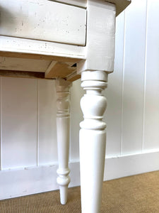 An English Country Pine Console Table