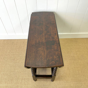 A Very Good Antique English Country Oak Drop Leaf Gate Leg Table c1760