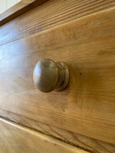 A Diminutive English Pine Cupboard or Sideboard c1870