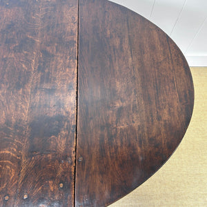 A Very Good Antique English Country Oak Drop Leaf Gate Leg Table c1760