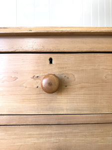 An Antique English Pine Chest of Drawers Dresser with Gallery c1890