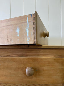 A Diminutive English Pine Cupboard or Sideboard c1870