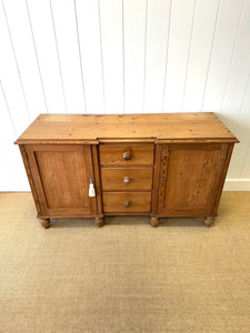 An English Country Pine Buffet or Sideboard