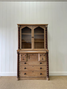 A Scottish Pine & Mahogany Bachelor's Bookcase