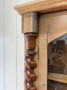 A Scottish Pine & Mahogany Bachelor's Bookcase