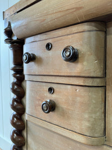 A Scottish Pine & Mahogany Bachelor's Bookcase