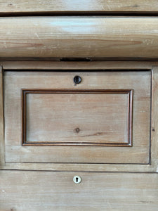 A Scottish Pine & Mahogany Bachelor's Bookcase