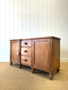 An English Country Pine Buffet or Sideboard
