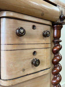 A Scottish Pine & Mahogany Bachelor's Bookcase