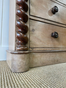 A Scottish Pine & Mahogany Bachelor's Bookcase