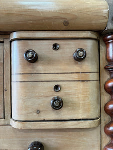 A Scottish Pine & Mahogany Bachelor's Bookcase