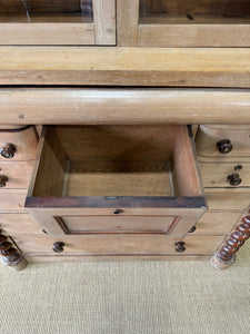 A Scottish Pine & Mahogany Bachelor's Bookcase