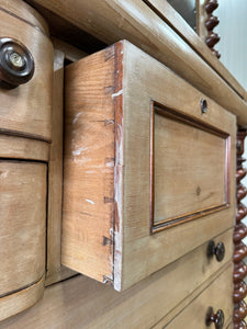 A Scottish Pine & Mahogany Bachelor's Bookcase