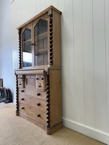 A Scottish Pine & Mahogany Bachelor's Bookcase