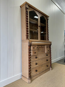 A Scottish Pine & Mahogany Bachelor's Bookcase
