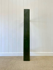 An Antique English Country Pine Painted Green Bench 6.5 Feet Long