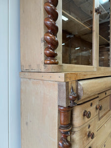 A Scottish Pine & Mahogany Bachelor's Bookcase