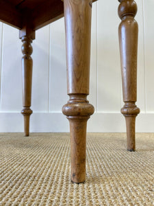Antique English Country Pine Side Table c1890