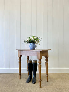 Antique English Country Pine Side Table c1890