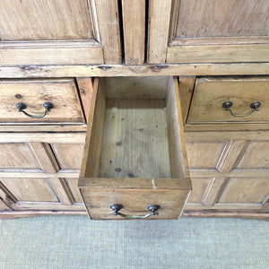 An Georgian English Linen Press Cupboard c1800
