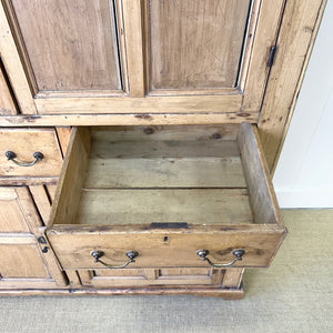 An Georgian English Linen Press Cupboard c1800