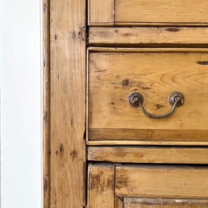 An Georgian English Linen Press Cupboard c1800