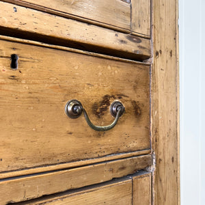 An Georgian English Linen Press Cupboard c1800
