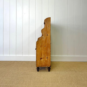 A 19th Century Diminutive Pine Waterfall Bookcase
